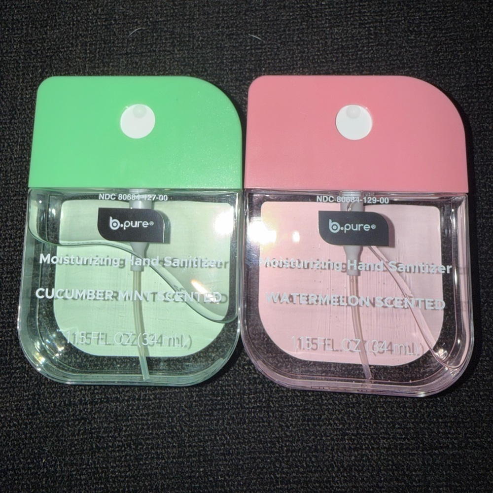 B-Pure Hand Sanitizer Set - Green and Pink